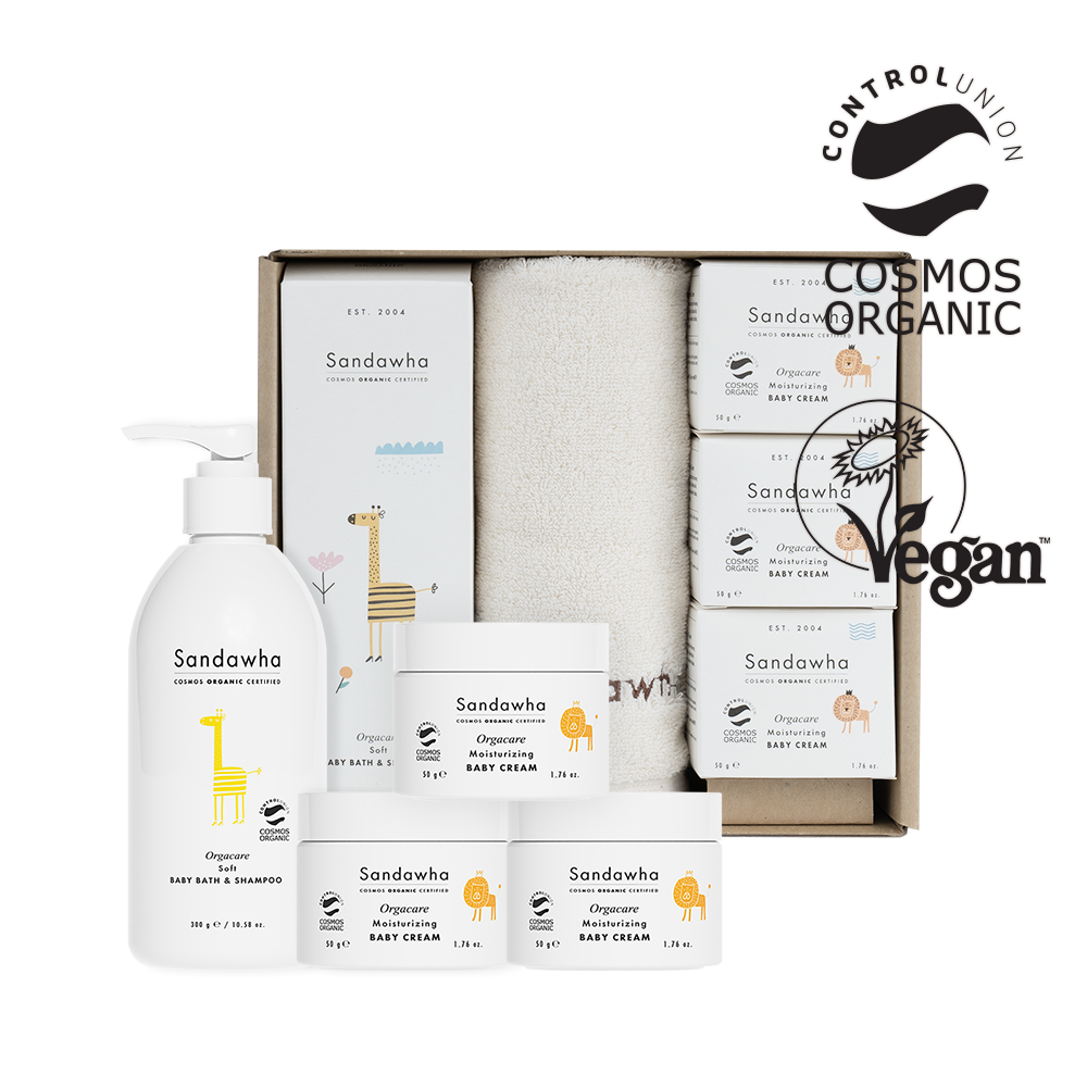 Ogacare Baby Wash & Cream Gift Set (Wash + Cream 3 Pieces)